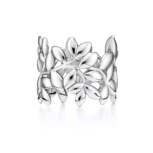 COPY - Paloma Picasso Tiffany & Co. Olive Leaf Band Ring - Picture 1 of 14